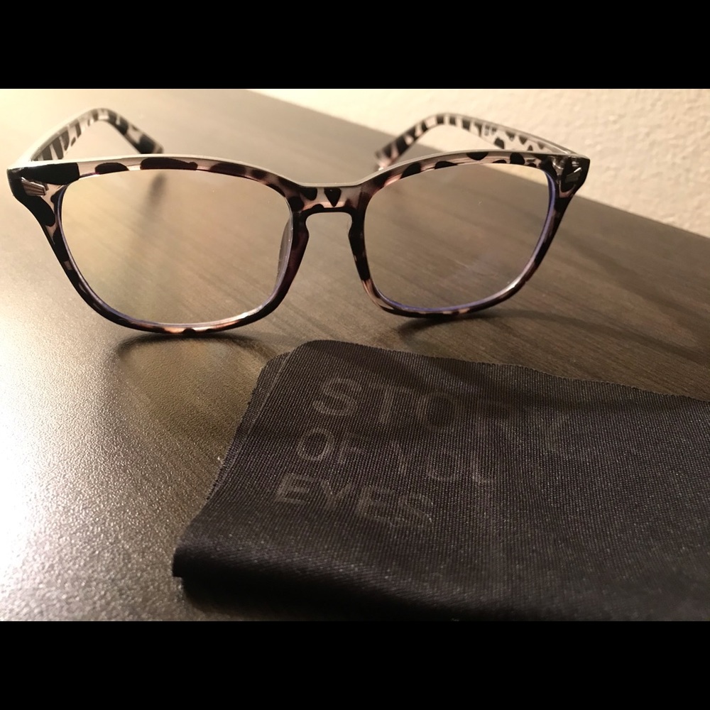 TIJN blue light blocking leopard glasses